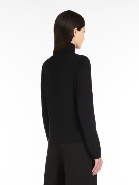 Черная водолазка Max Mara кашемировая: фото 3 - Invogue