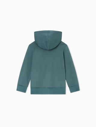 Изумрудная кофта, брюки EMPORIO ARMANI KIDS из хлопка: фото 2 - Invogue
