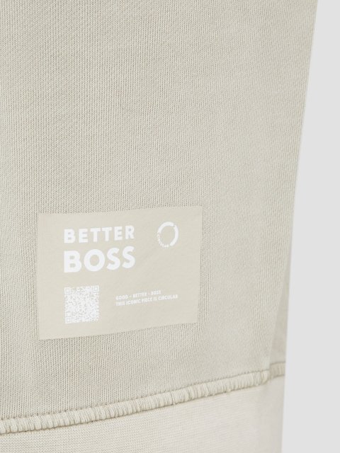 Кремовый свитшот BOSS: фото 1 - Invogue