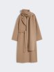 Світло-коричневе пальто MAX MARA з чистої вовни: фото - Invogue