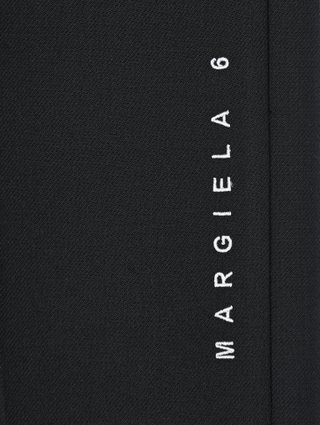 Чёрные брюки MM6 MAISON MARGIELA KIDS: фото 2 - Invogue