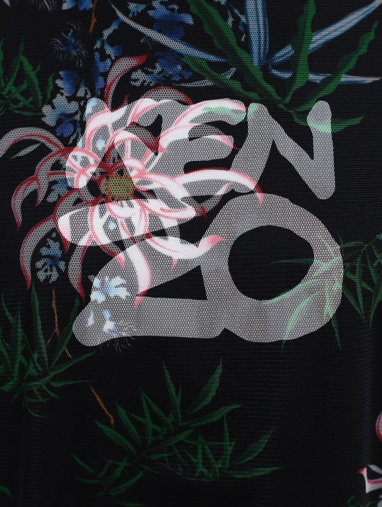Чёрное платье KENZO: фото 7 - Invogue