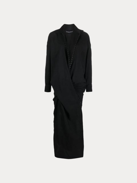 Чёрное платье Y/PROJECT: фото - Invogue