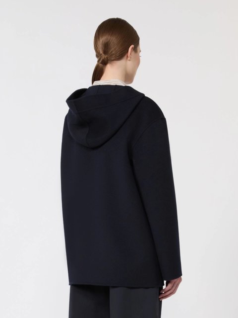 Синє пальто MAX MARA з вовни, кашеміру та шовку: фото 3 - Invogue