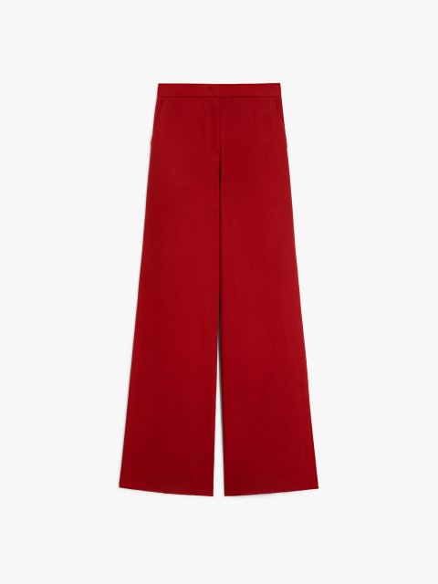 Красные брюки Max Mara хлопчатобумажные: фото - Invogue