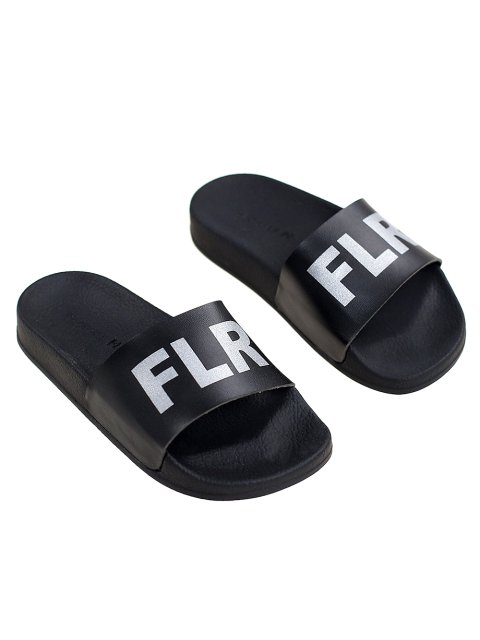 Чёрные шлепанцы FLORENS: фото 1 - Invogue