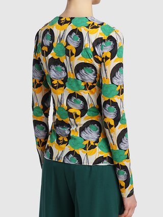 Зелёный свитер Sportmax: фото 4 - Invogue