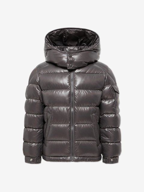 Темно-сіра куртка MONCLER ENFANT : фото - Invogue