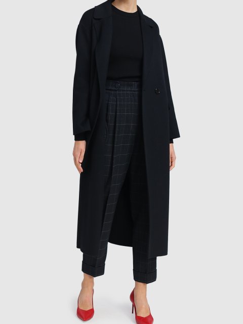 Черное пальто MAX MARA: фото 1 - Invogue