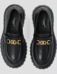Чорні туфлі DOLCE&GABBANA KIDS зі шкіри: фото 3 - Invogue