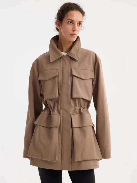 Бежевая куртка Róhe из хлопка: фото 2 - Invogue