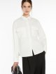 Біла сорочка WEEKEND MAX MARA з бавовняного попліну: фото 4 - Invogue