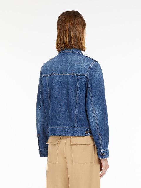 Синя куртка WEEKEND MAX MARA з деніму: фото 3 - Invogue
