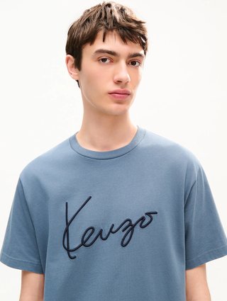 Серая футболка Kenzo из хлопка: фото 4 - Invogue