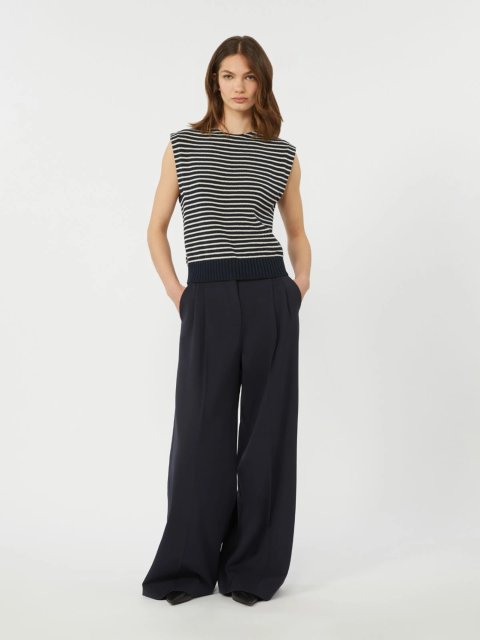 Темно-синій жилет WEEKEND MAX MARA у смужку: фото 1 - Invogue