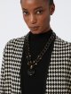 Темно-коричневе кольє MAX MARA з підвіскою: фото 1 - Invogue