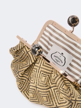 Жовта сумка Pasticcino Weekend Max Mara з льону та шовку: фото 5 - Invogue