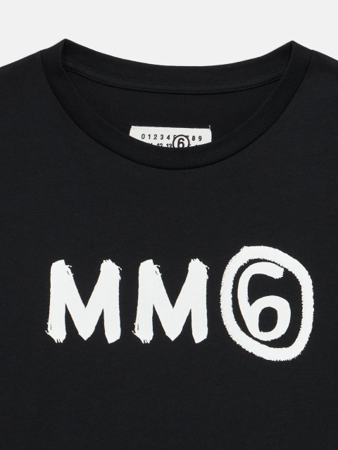 Синьо-біло-чорні футболки 3 шт MM6 Maison Margiela з бавовни: фото 3 - Invogue