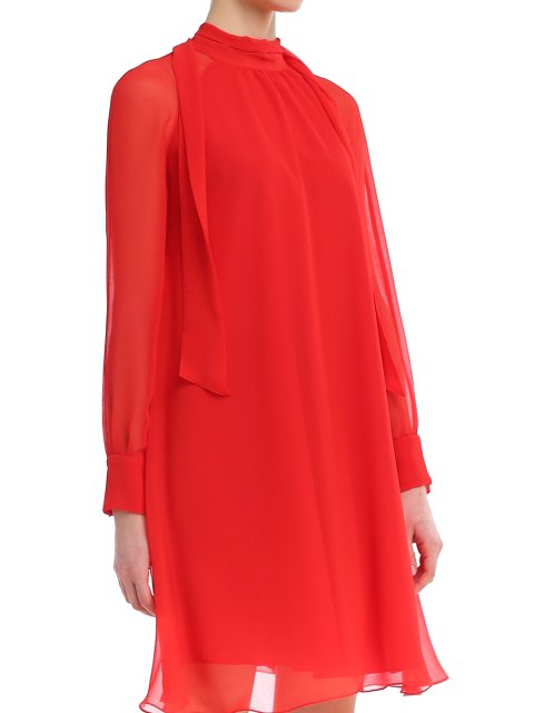 Красное платье KENZO: фото 3 - Invogue