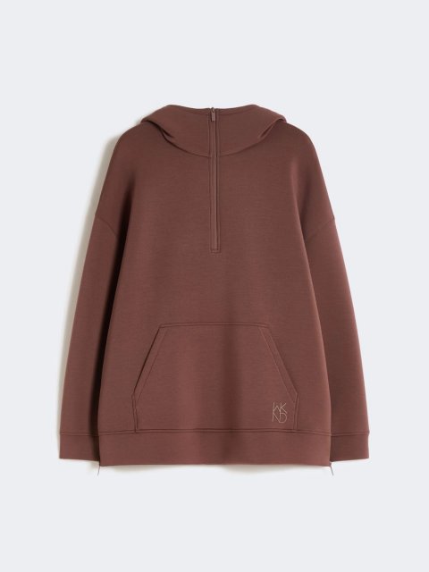 Коричневе худі Weekend Max Mara вільного крою: фото - Invogue