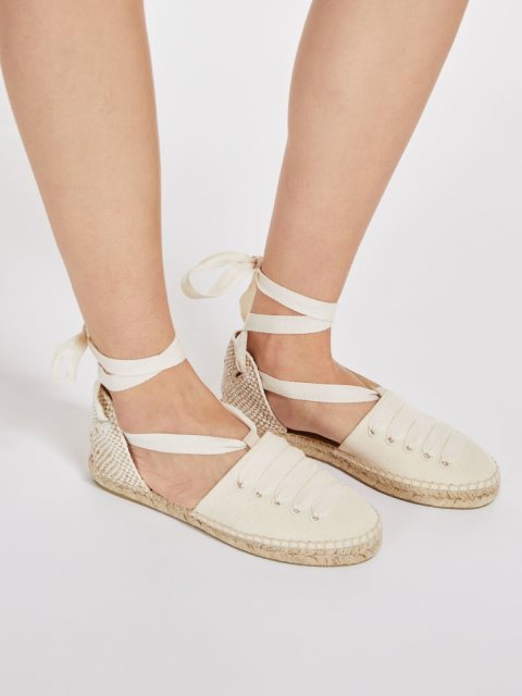 Кремовые босоножки WEEKEND MAX MARA: фото 3 - Invogue