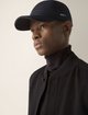 Тёмно-синяя кепка ZEGNA из полиэстера и хлопка: фото 1 - Invogue