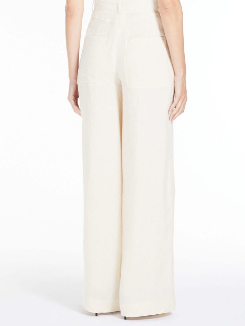 Кремовые брюки MAX MARA: фото 2 - Invogue