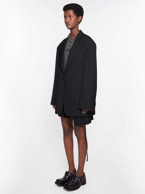 Чорний жакет Acne Studios однобортний: фото 2 - Invogue