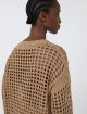 Карамельний светр з сітчастою фактурою Max Mara з бавовни: фото 4 - Invogue