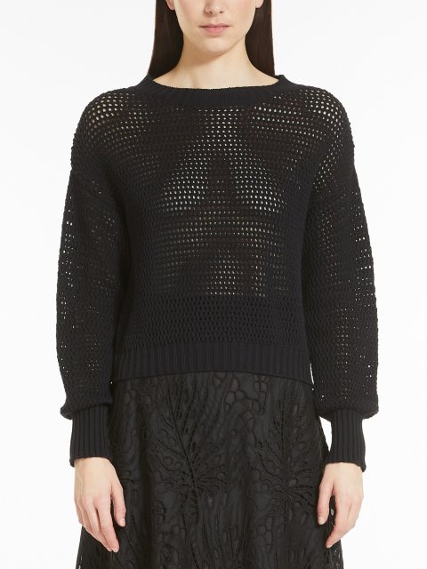 Чёрный свитер MAX MARA: фото 1 - Invogue