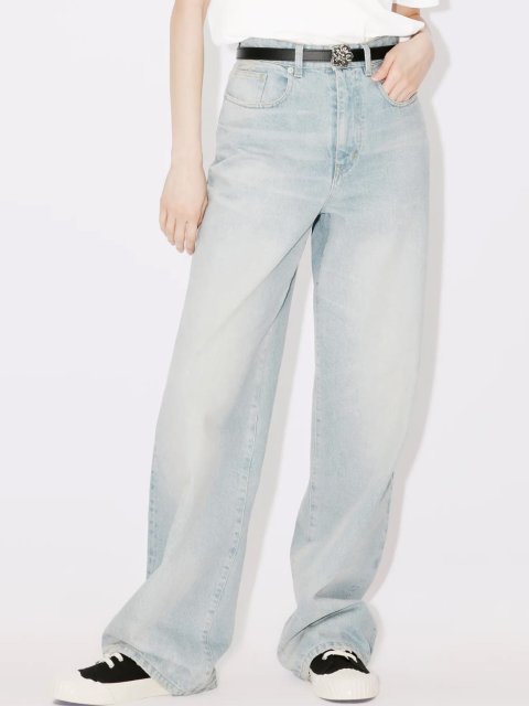 Світло-блакитні джинси KENZO прямого крою: фото 1 - Invogue