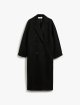 Чорне пальто MAX MARA двобортне: фото - Invogue