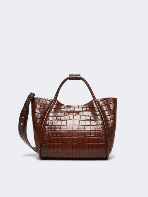 Коричневая сумка MAX MARA из кожи: фото - Invogue
