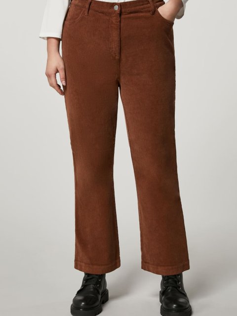 Коричневые брюки PERSONA: фото 1 - Invogue