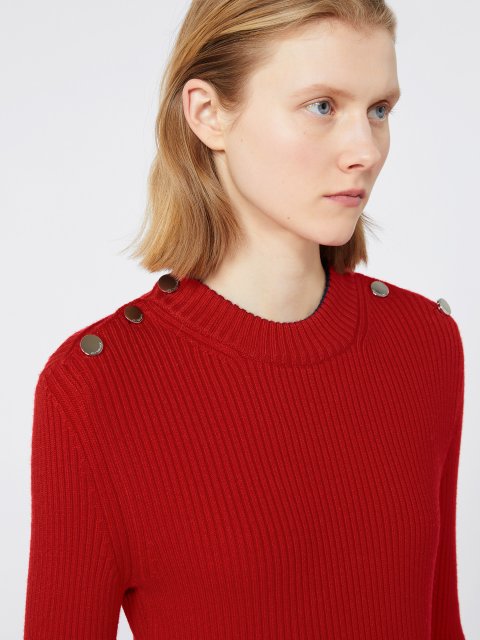 Червона сукня SPORTMAX з вовни: фото 4 - Invogue