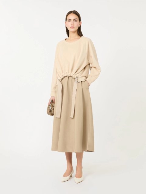 Світло-коричневі сукня та спідниця Weekend Max Mara з суміші бавовни: фото 1 - Invogue