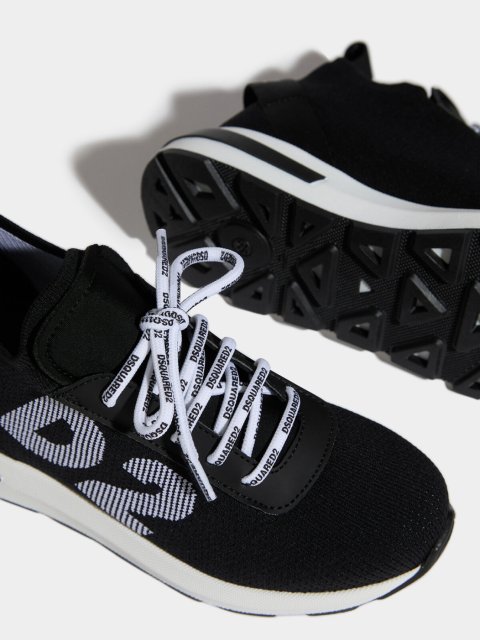 Чорні кросівки DSQUARED KID : фото 3 - Invogue