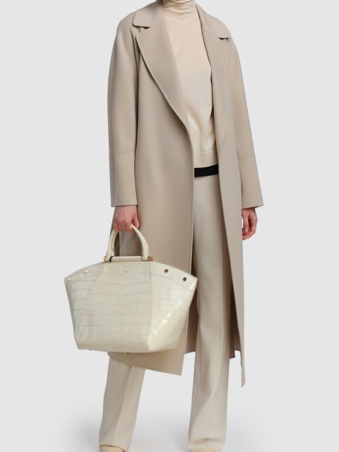 Бежевое пальто MAX MARA: фото 1 - Invogue