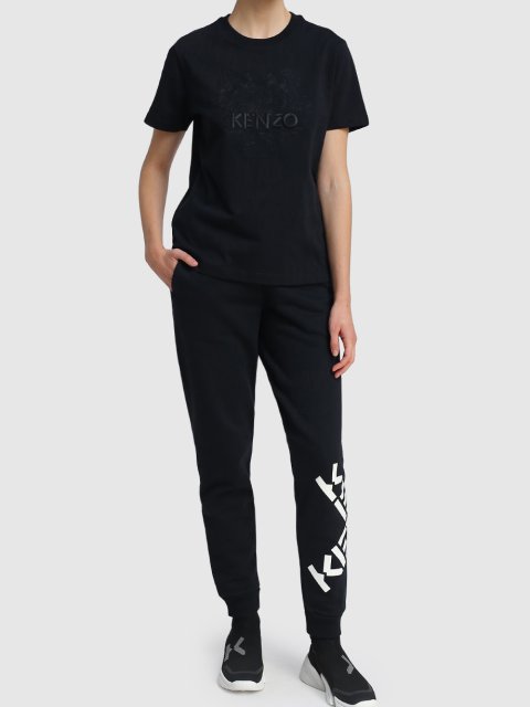 Чёрная футболка KENZO: фото 1 - Invogue