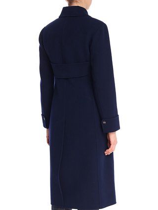 Синее  пальто WEEKEND MAX MARA: фото 6 - Invogue