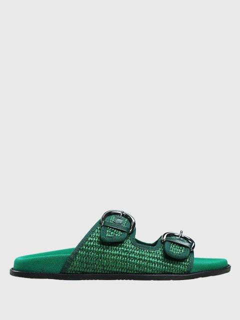 Зелёные шлепанцы WEEKEND MAX MARA: фото - Invogue