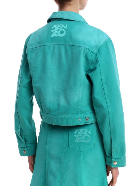 Бирюзовая куртка KENZO: фото 4 - Invogue