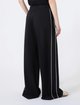 Чорні штани Weekend Max Mara з ліоцелу та бавовни: фото 3 - Invogue