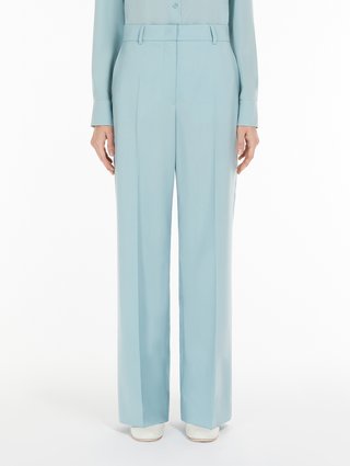 Світло-зелені брюки WEEKEND MAX MARA палаццо: фото 1 - Invogue