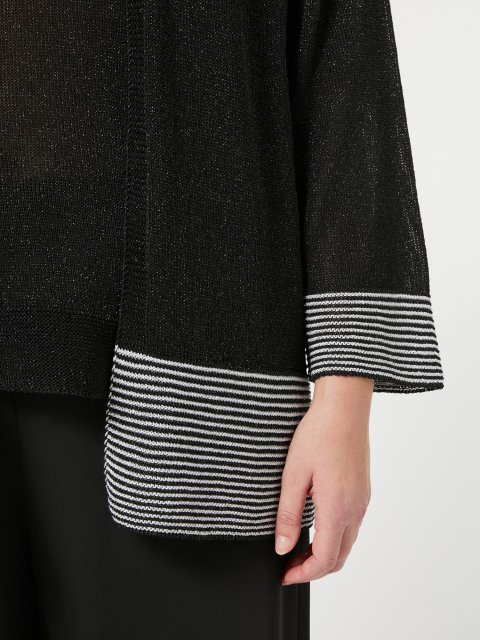 Чорний кардиган MARINA RINALDI : фото 2 - Invogue