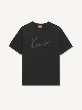 Черная футболка Kenzo из хлопка: фото - Invogue