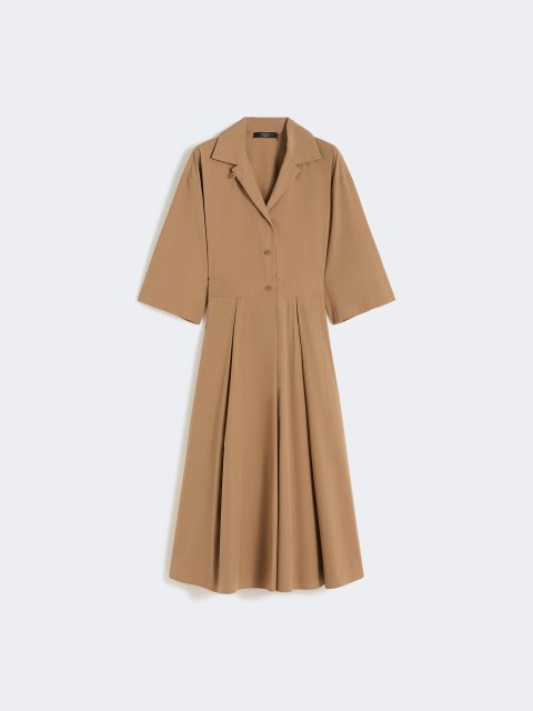 Коричнева сукня-сорочка Weekend Max Mara з бавовни: фото - Invogue