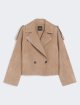 Коричнева куртка WEEKEND MAX MARA замшева: фото - Invogue