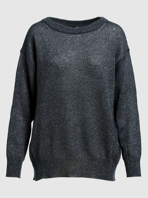 Тёмно-серый свитер MAX MARA: фото - Invogue