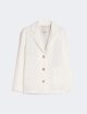 Білий жакет Max Mara з лляної тканини: фото - Invogue